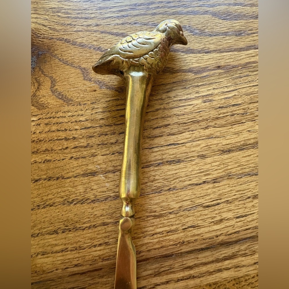 Vintage Brass Quail Letter Opener - Picture 8 of 14